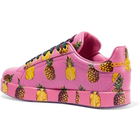 🍍 New Dolce & Gabbana pink Pineapple sneakers 39/8 - Picture 8 of 9